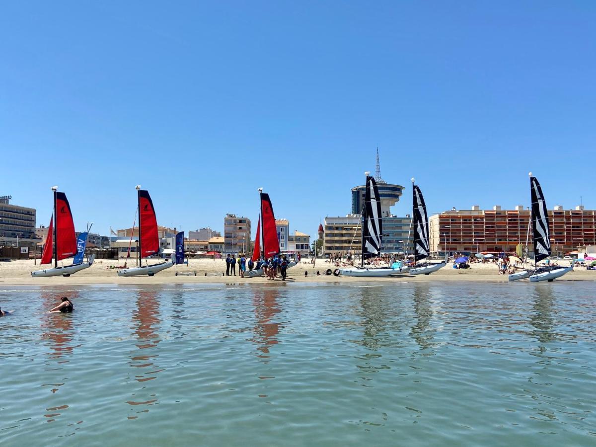 Appt T2 en Duplex, piscine, parking privé à 200 m de la plage! Palavas-les-Flots Extérieur photo