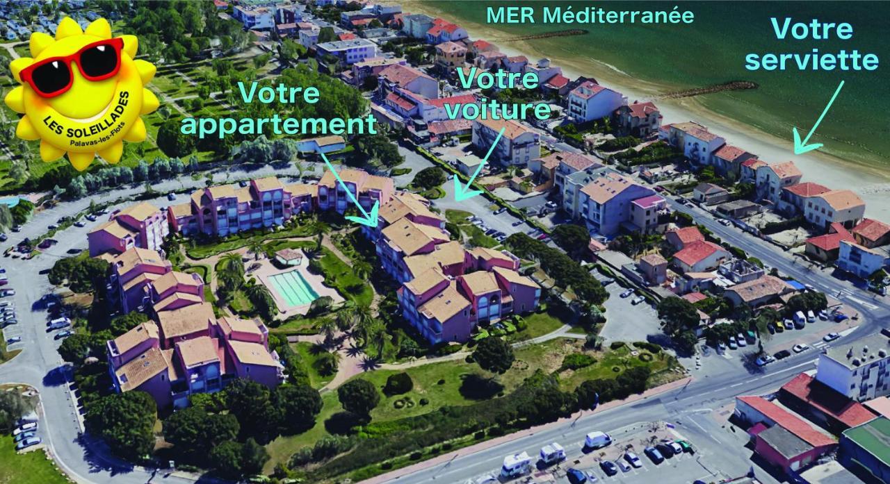 Appt T2 en Duplex, piscine, parking privé à 200 m de la plage! Palavas-les-Flots Extérieur photo