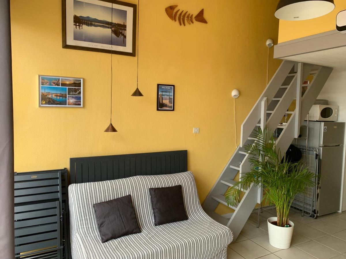 Appt T2 en Duplex, piscine, parking privé à 200 m de la plage! Palavas-les-Flots Extérieur photo