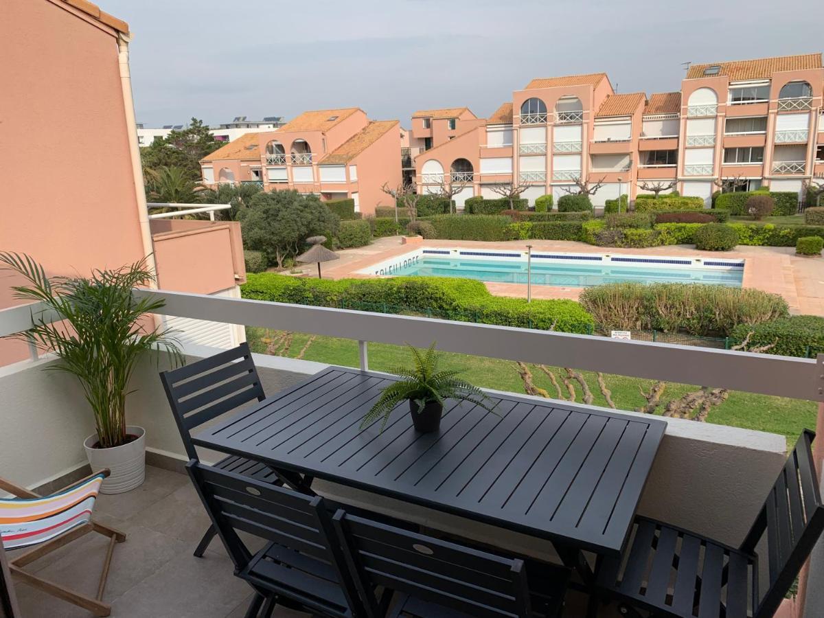 Appt T2 en Duplex, piscine, parking privé à 200 m de la plage! Palavas-les-Flots Extérieur photo
